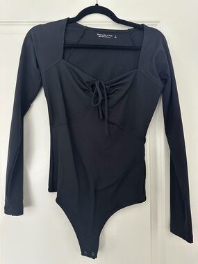 Abercrombie & Fitch Black Soft A&F Collection Scoop Neck Top